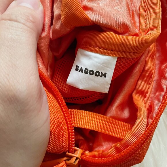Baboon To The Moon Bright Red Orange 1.2 L Sling Crossbody Purse Bag - Picture 9 of 10